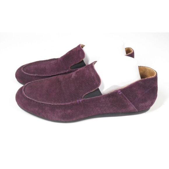 Neil Barrett Royal Purple Suede Loafers Leather Slip On Comfort Men 43 Size 10 - Picture 5 of 9
